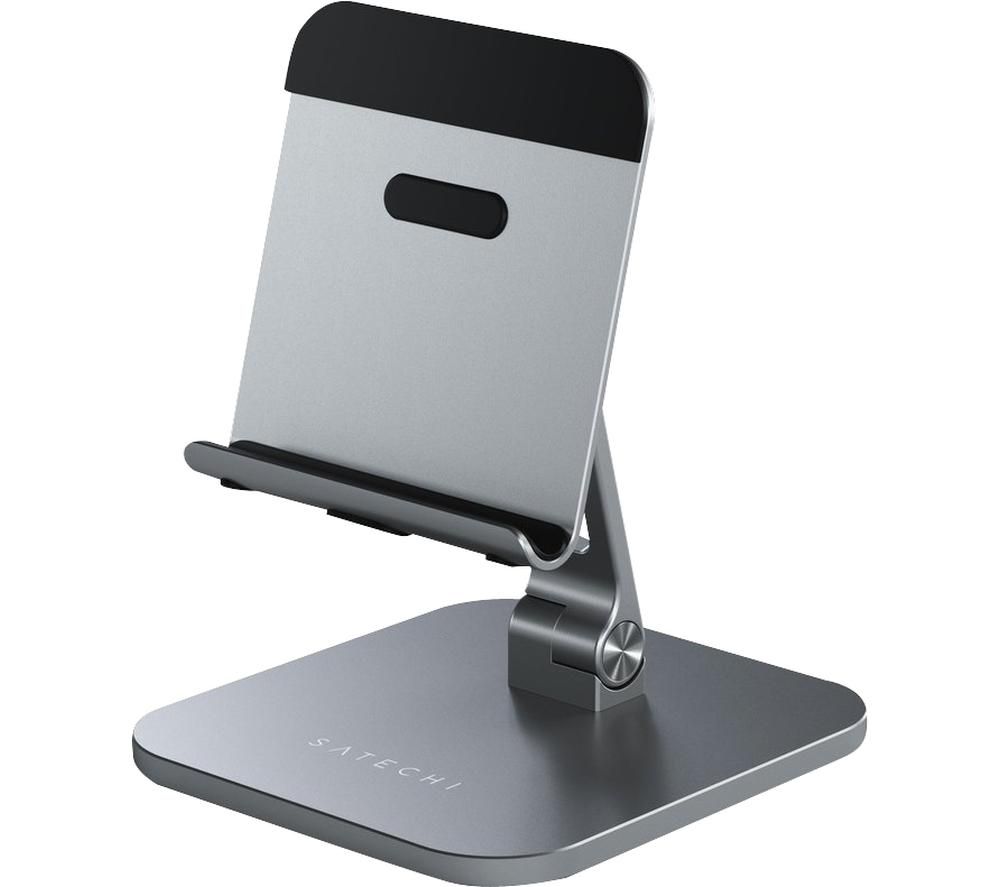 SATECHI Aluminium Desktop iPad & Tablet Stand - Silver & Black