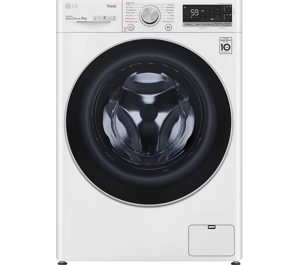 Image of LG EZDispense TurboWash with AI DD V7 F4V709WTSA WiFi-enabled 9 kg 1400 Spin Washing Machine - White