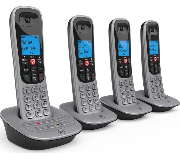 76763 BT 7660 Cordless Phone Quad Handsets, Silver & Black Currys Business