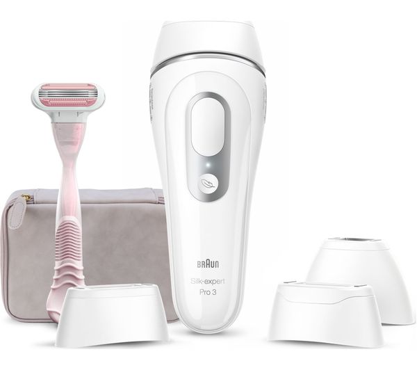 Image of BRAUN Silk-expert Pro 3 PL3233 IPL Hair Removal System - White & Silver