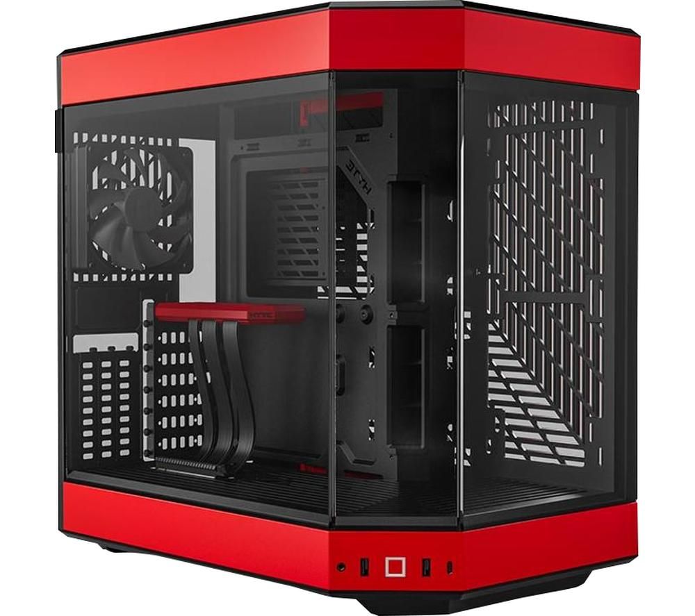 Y60 E-ATX Mid-Tower PC Case - Red