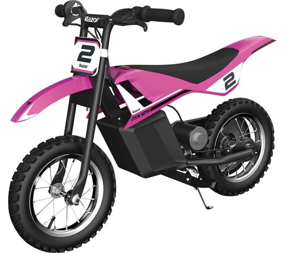Dirt Rocket MX125 Electric Kids' Motorbike - Pink 