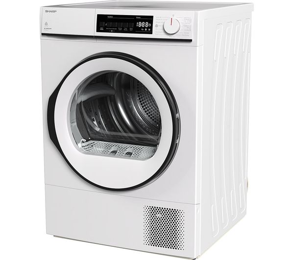 857140 SHARP KDNHB8S6GW3EN 8 kg Heat Pump Tumble Dryer White
