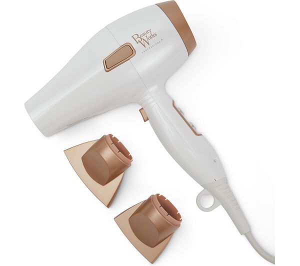 Beauty Works El Hairdryerbldc Brush Hair Dryer Gold White