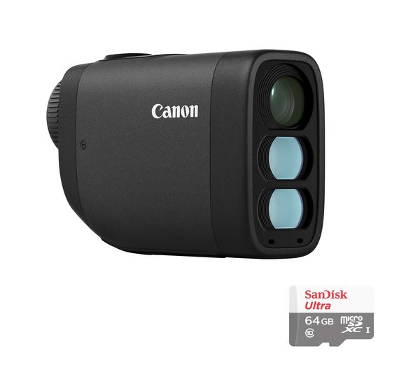 Canon Powershot Golf Laser Rangefinder With Sandisk 64gb Micro Sd Card