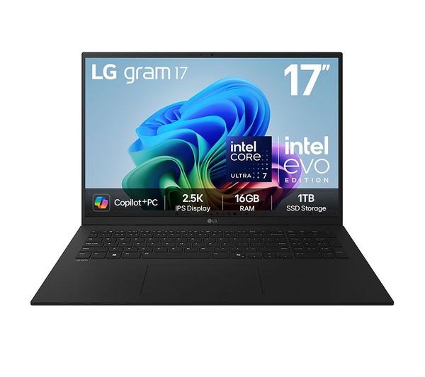 Lg Gram 17 17z90tl Gau78a1 17 Laptop Copilot Pc Intel® Core™ Ultra 7 1 Tb Ssd Black