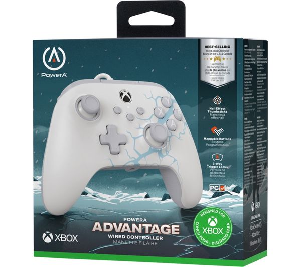 POWERA Advantage Wired Controller for Xbox Series X|S - Arctic Ice ...