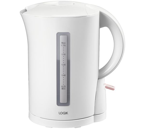 An image of LOGIK L17JKW26 Traditional Kettle - White