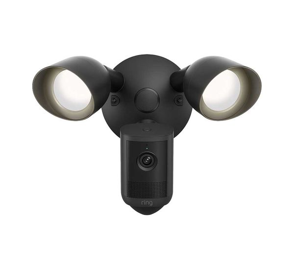 An image of RING Floodlight Cam (2nd Gen) Retinal 2K WiFi Security Camera - Black