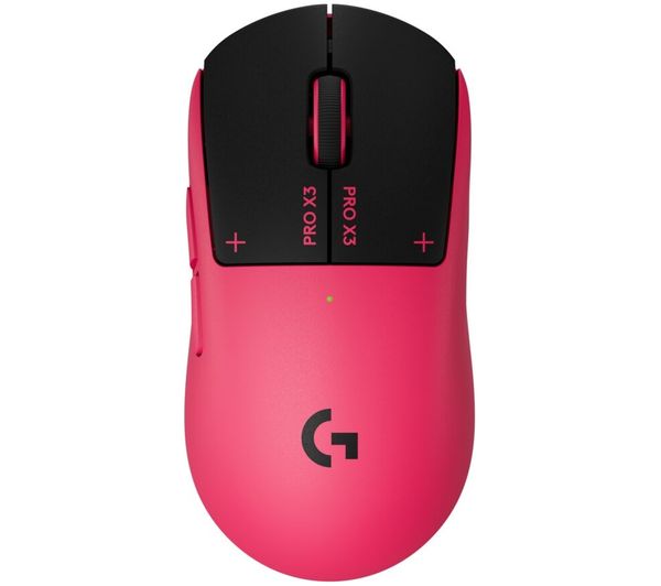 An image of LOGITECH G Pro X3 Superstrike Wireless Optical Gaming Mouse - Pink Eclipse