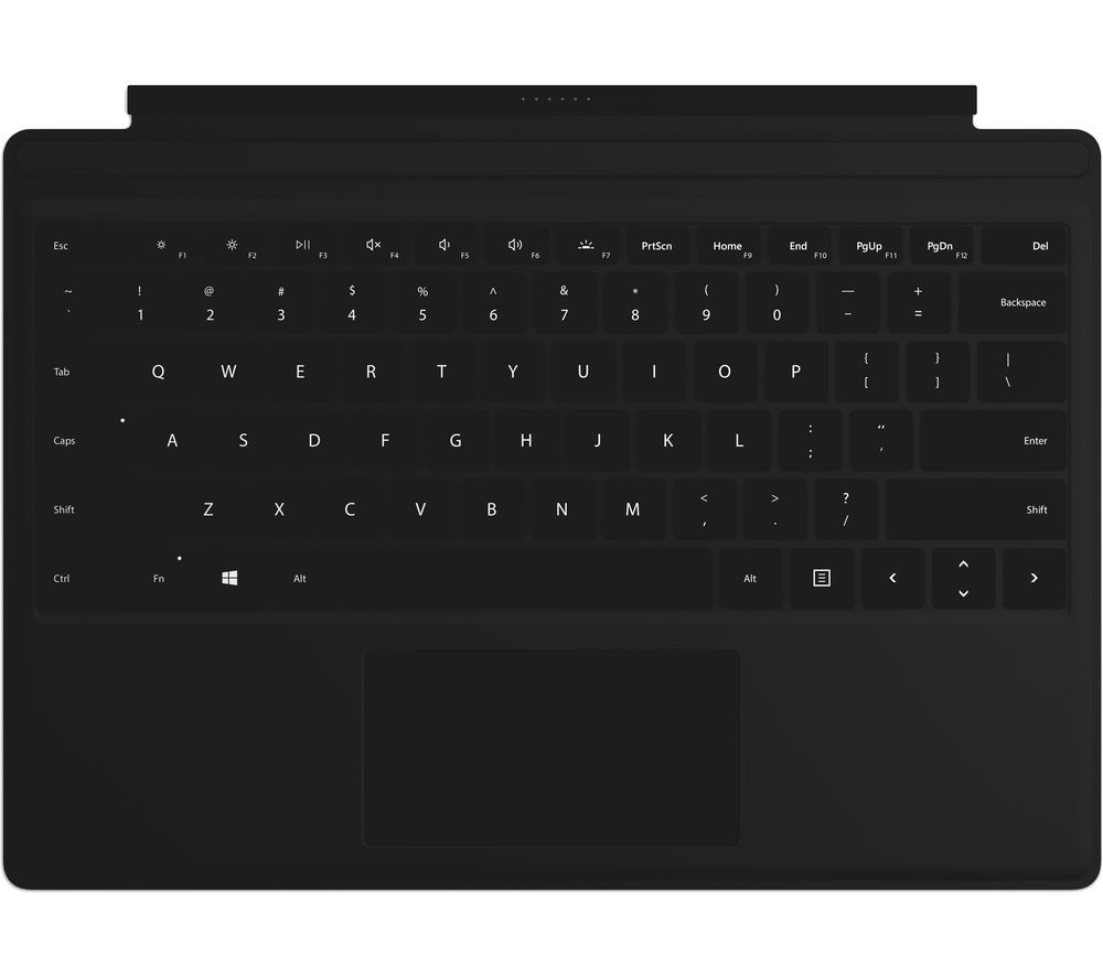 Buy Microsoft Surface Pro Typecover Black Free Delivery Currys