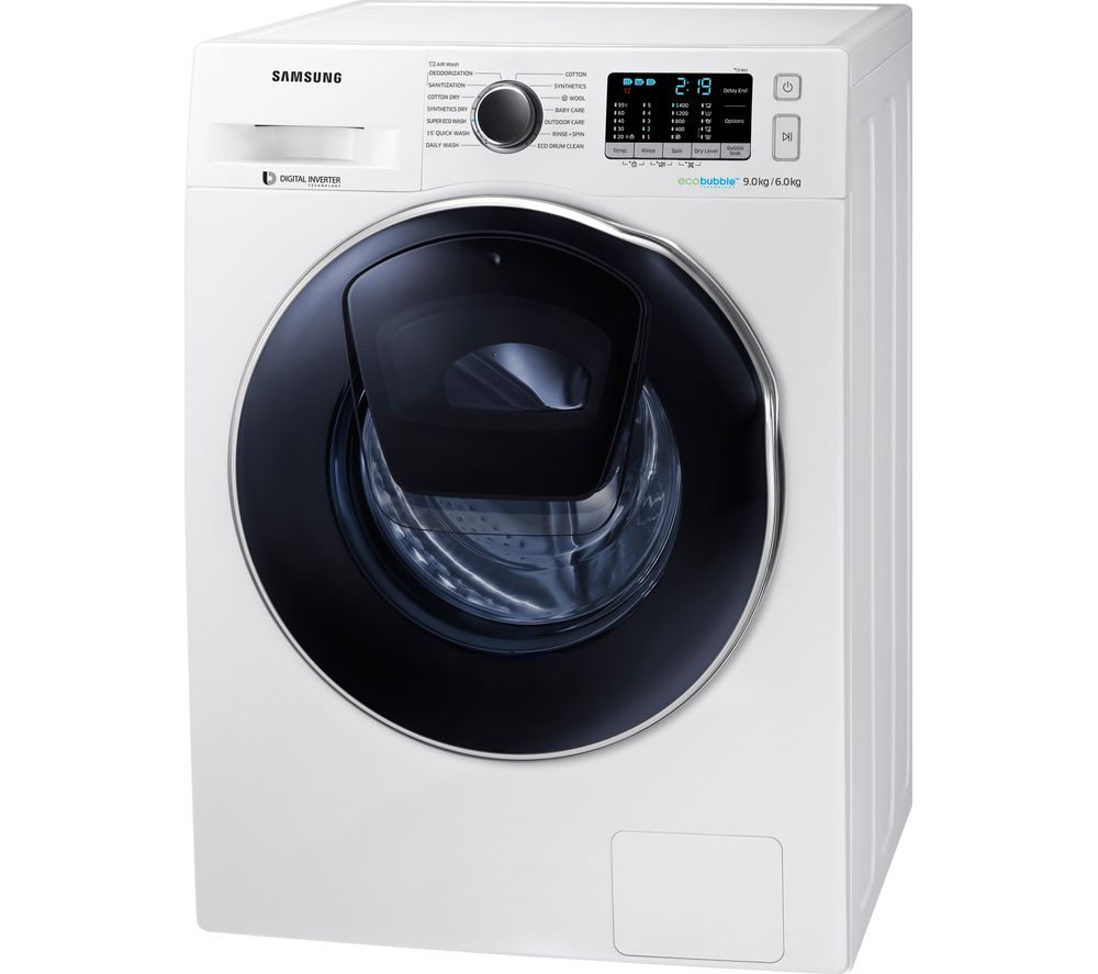 Samsung Washer Dryer ecobubble WD90K5B10OW 9 kg Reviews Reviewed May 2024