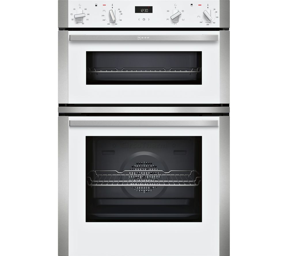 NEFF U1ACE2HW0B Electric Double Oven – White, White