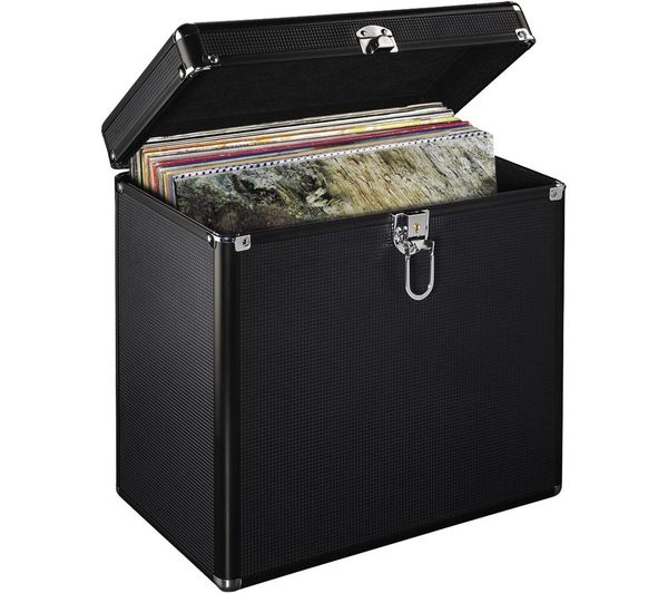 Hama 50 Lp Vinyl Record Lp Storage Case Black