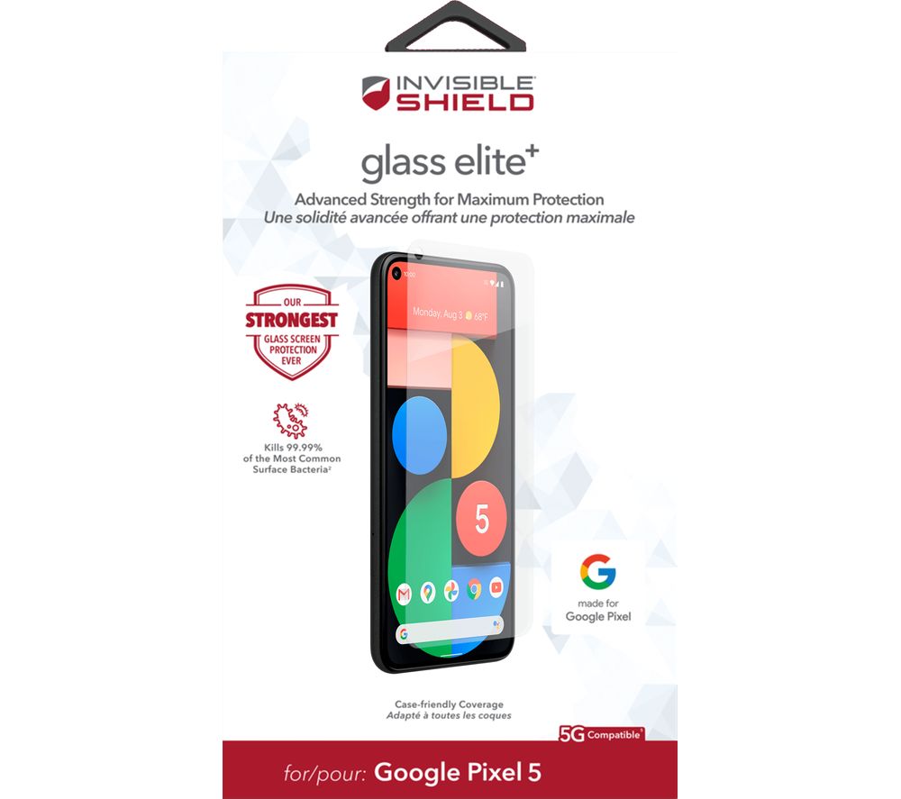 ZAGG InvisibleShield Glass Elite+ Google Pixel 5 Screen Protector