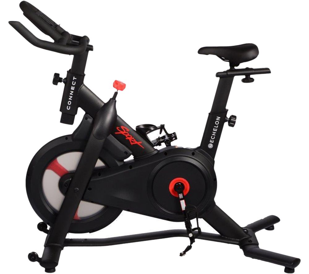 Sport Connect Smart Bluetooth Exercise Bike - Black & Red