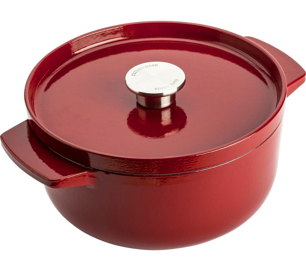 Cast Iron CC006057-001 22 cm Casserole Dish - Empire Red