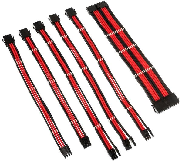 KOLINK Core Adept Power Extension Cable Kit - Black & Red