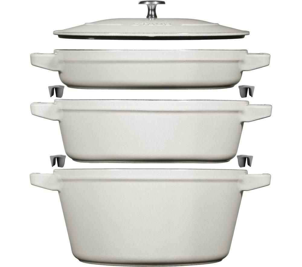 40508-388-0 3-piece Cookware Set - White Truffle