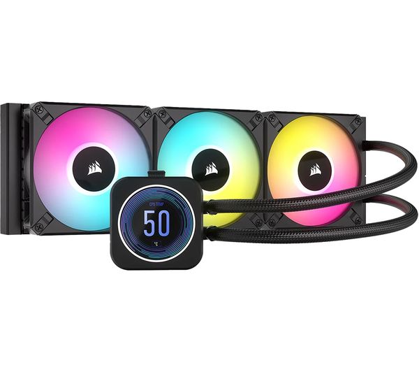 Image of CORSAIR iCUE H150i ELITE LCD XT Liquid 360 mm CPU Cooler - RGB LED
