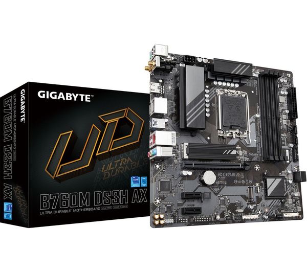 GIGABYTE LGA1700 DS3H AX B760M Motherboard - 123715 - Currys Business