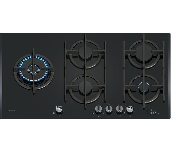 NEFF N90 T29RHS4S0 90 cm Gas Hob - Black