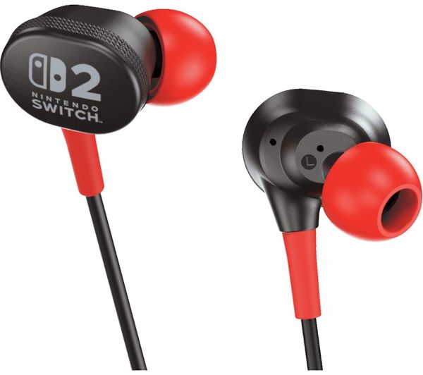 An image of POWERA Gaming Earbuds for Nintendo Switch 2 - Black