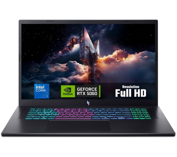 An image of ACER Nitro V17 AI 17.3" Gaming Laptop - Intel® Core™ 7, RTX 5060, 512 GB SSD