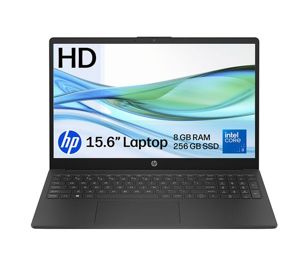 An image of HP 15-fd1504sax 15.6" Laptop - Intel® Core™ 3, 256 GB SSD, Black