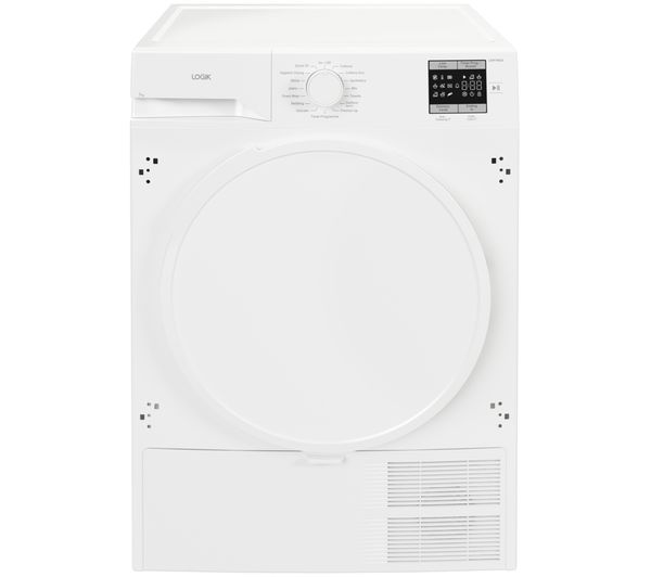 An image of LOGIK LIHP7W26 Integrated 7 kg Heat Pump Tumble Dryer - White