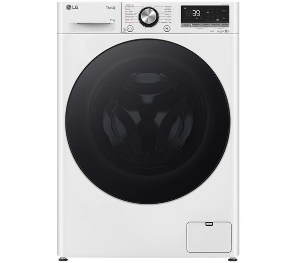 An image of LG Series 4 Pro F4Y711WBTN1 WiFi-enabled 11 kg 1400 Spin Washing Machine - White