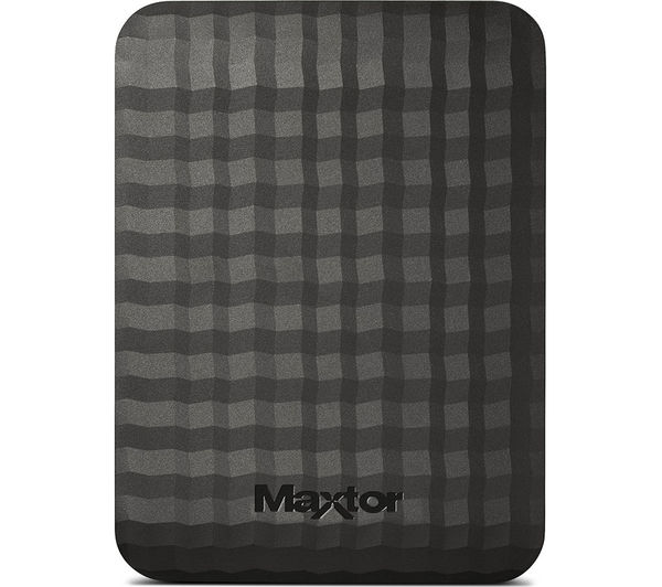 MAXTOR M3 Portable Hard Drive - 1 TB, Black, Black