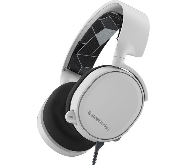 61506 STEELSERIES Arctis 3 7.1 Gaming Headset White Currys