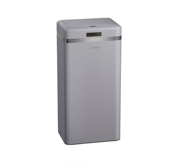 Swan Retro 45 Litre Rectangular Bin Grey