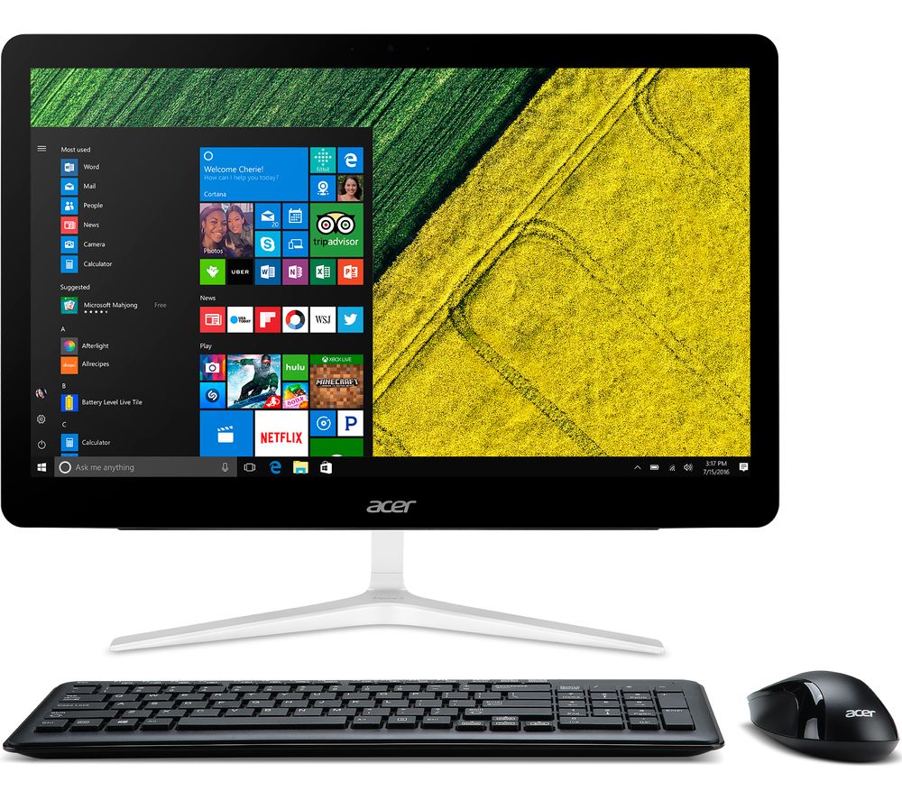 ACER Aspire Z24-880 23.8″ Touchscreen All-in-One PC – Silver, Silver