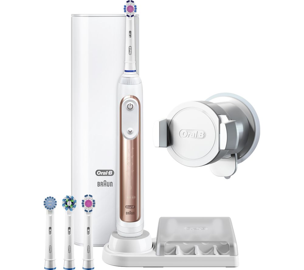 ORAL B 9000 Genius Rose Gold Electric Toothbrush, Gold Review