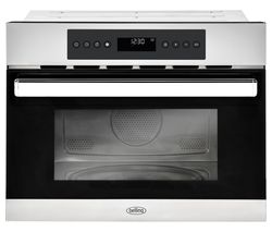 BELLING BI45COMW Built-in Compact Combination Microwave – Black & Stainless Steel