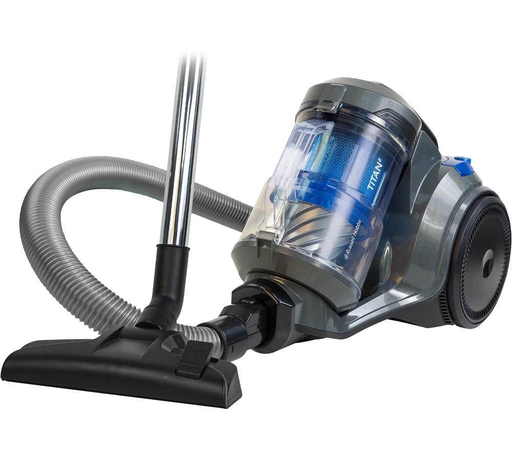 RUSSELL HOBBS Titan RHCV4101 Cylinder Bagless Vacuum Cleaner - Spectrum Grey & Blue, Grey