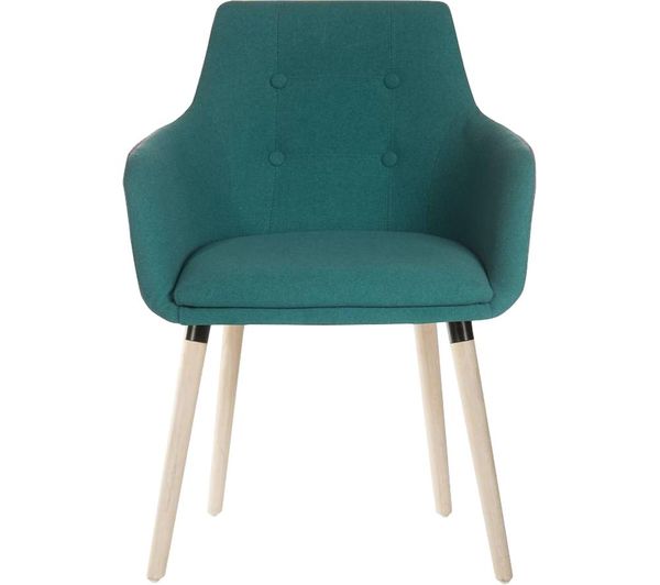 Teknik 4 Legged Fabric Reception Chair Jade