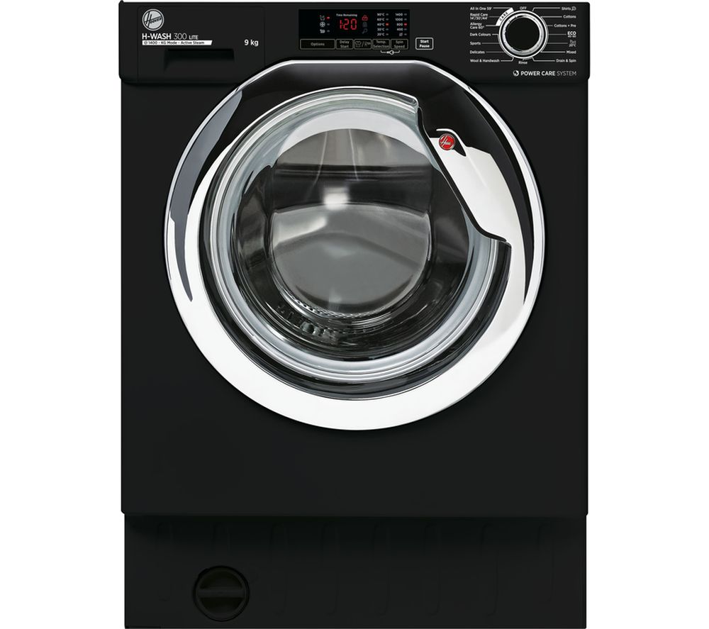 HOOVER H-Wash 300 HBWS49D1ACBE Integrated 9 kg 1400 Spin Washing Machine  Black, Black