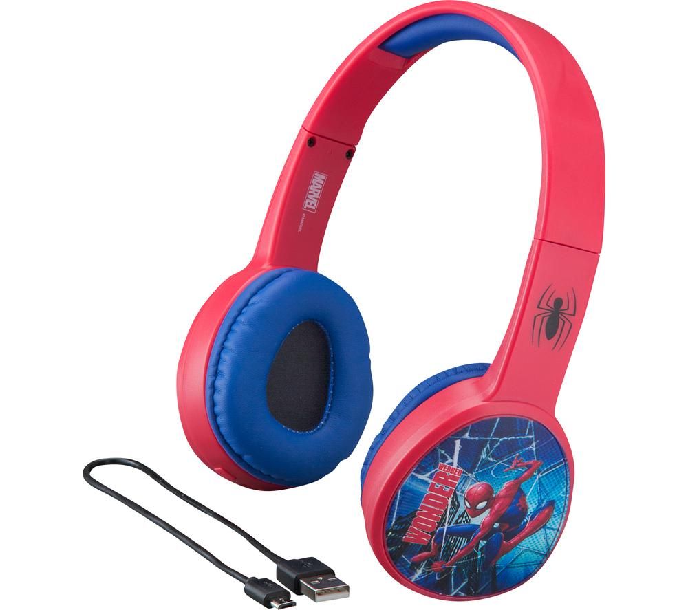 EKIDS Spider-Man SM-B36VM Wireless Bluetooth Kids Headphones - Red & Blue