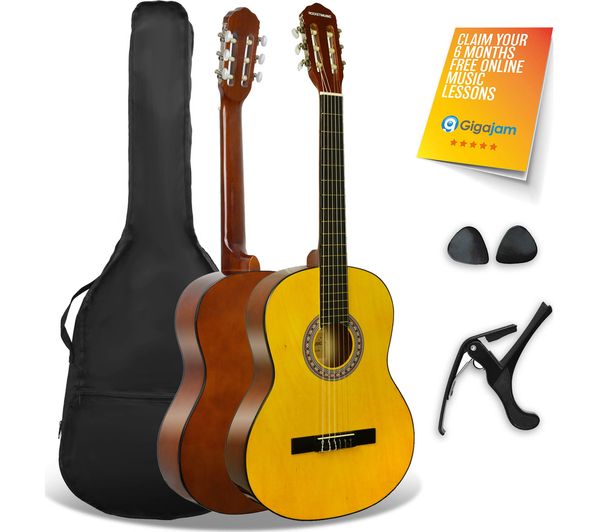 3rd Avenue Xf Full Size 4 4 Classical Guitar Bundle Natural