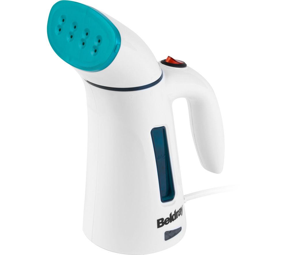 BEL0725TQ Travel Clothes Steamer - White & Turquoise