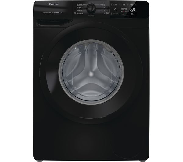Image of HISENSE WFGE90141VMB 9 kg 1400 Spin Washing Machine - Black