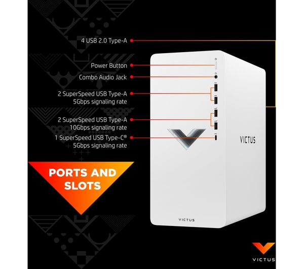 HP Victus 15L Gaming Desktop - AMD Ryzen 5, GTX 1660 Super, 512 GB