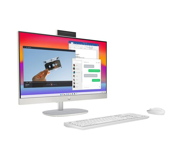 Image of HP 24-cr0023na 23.8" All-in-One PC - AMD Ryzen 5, 256 GB SSD, White