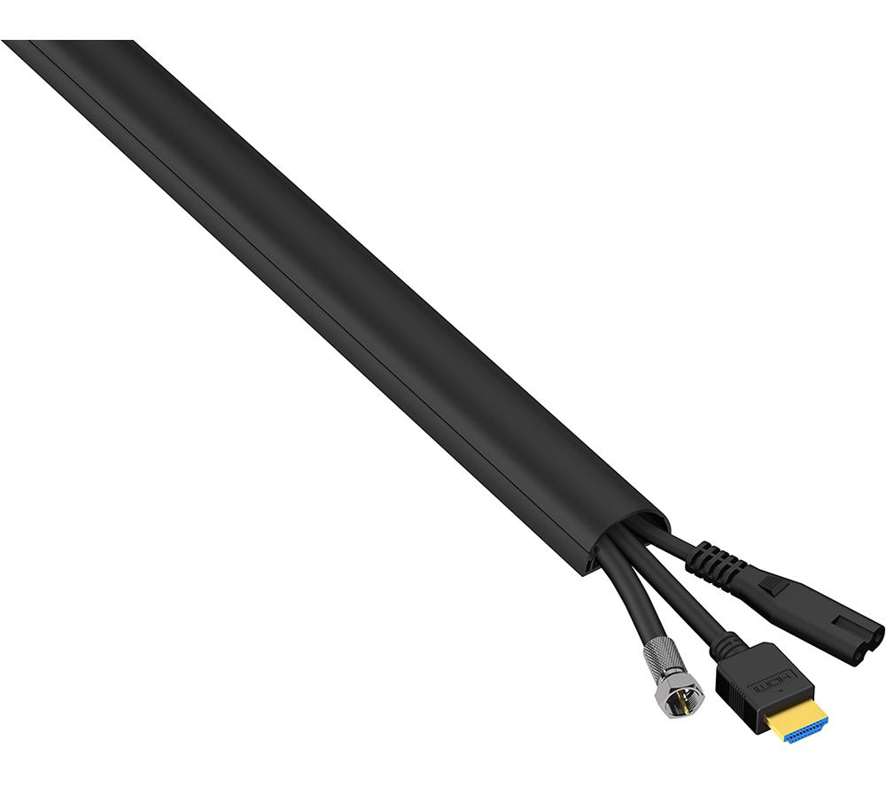 Mini Cable Trunking 30 x 15 mm - 1m, Black