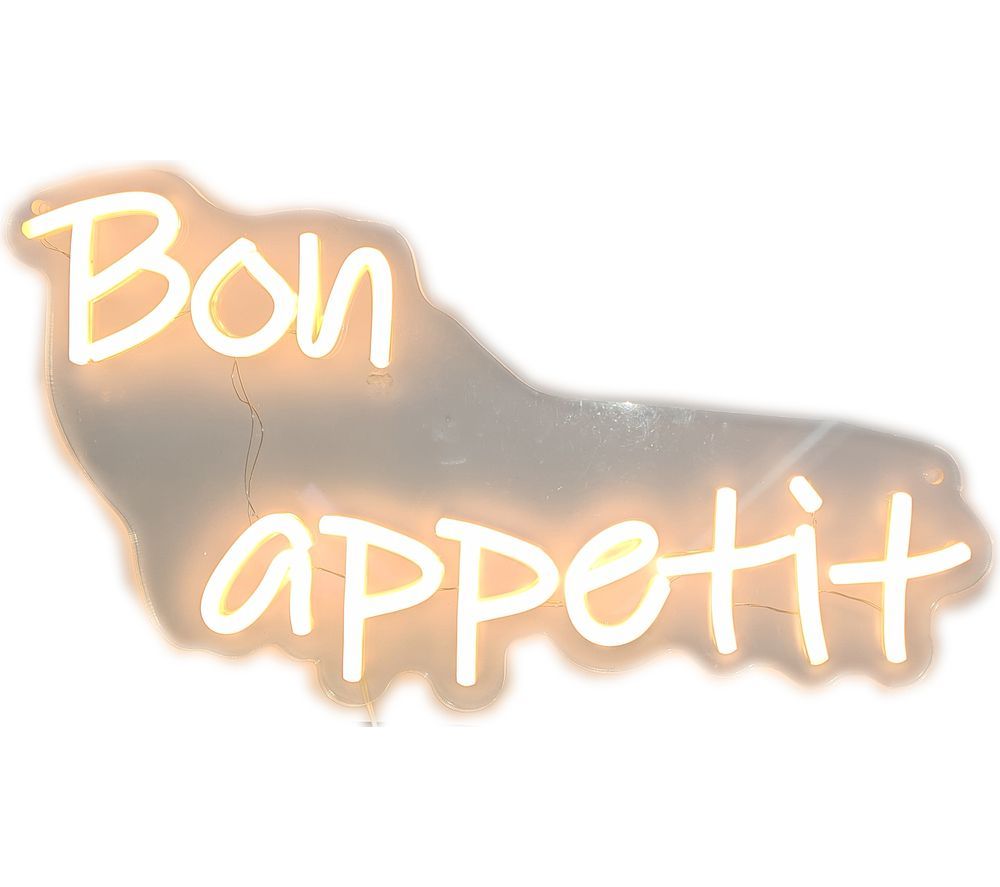 Bon Appetit LED Neon Sign - Warm White