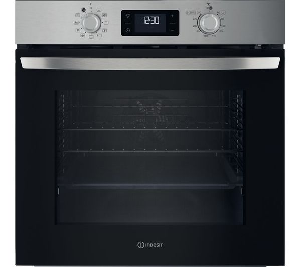 Indesit Turngo Io 278p1 X Uk Electric Pyrolytic Oven Stainless Steel