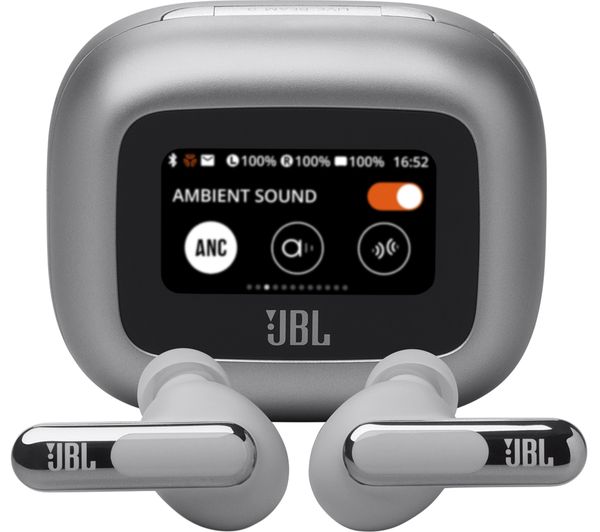 Jbl Live Beam 3 Wireless Bluetooth Noise Cancelling Earbuds Silver